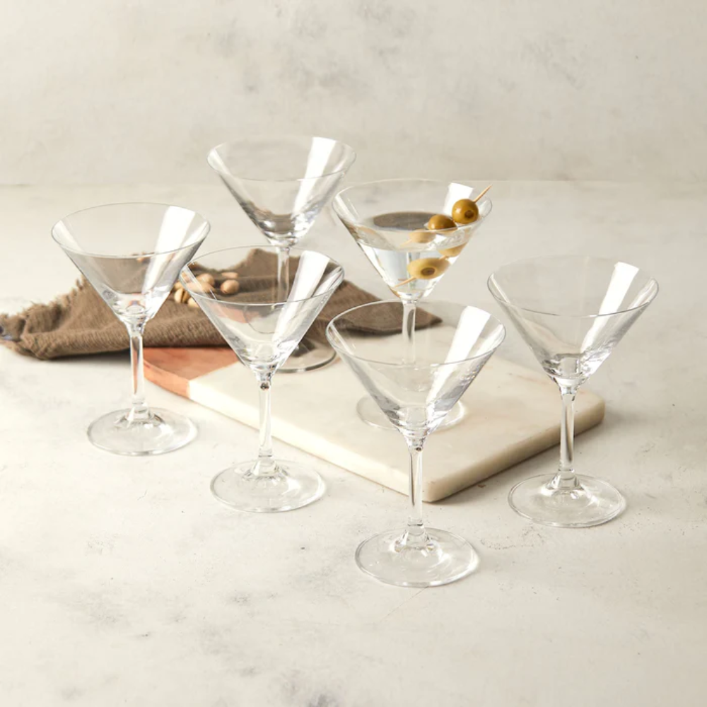 SET 6 COPAS MARTINI LARA CRYSTALEX