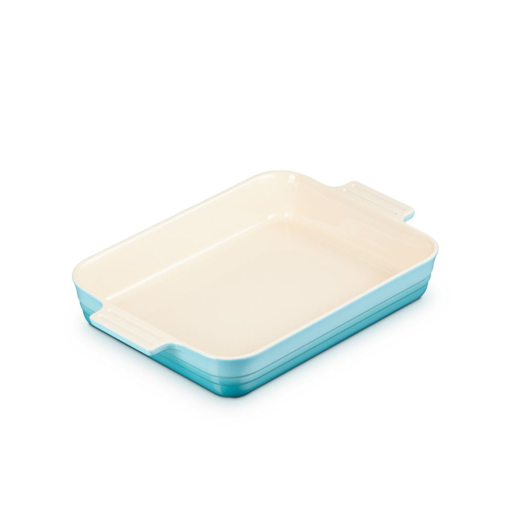 Bandeja Rectangular 32cm Azul Caribe V.2