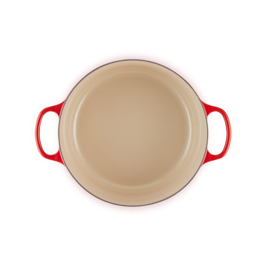 OLLA COCOTTE REDONDA 30cm CEREZA