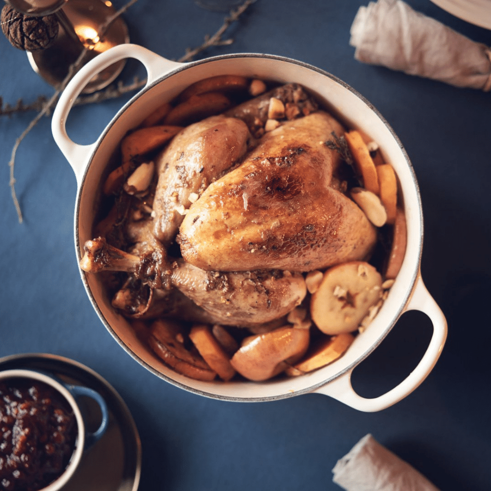 OLLA COCOTTE REDONDA 24cm MERINGUE