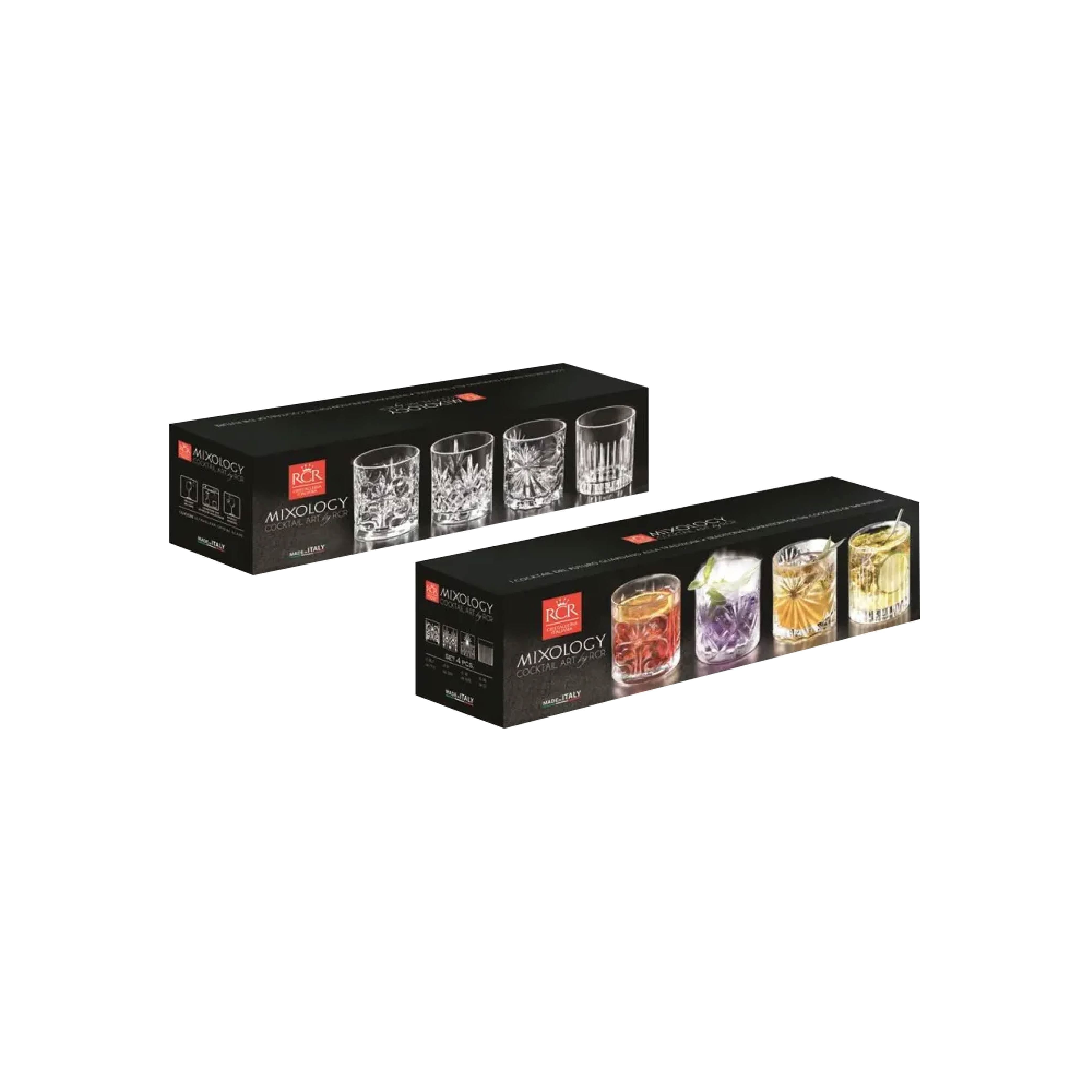 RCR SET 4 VASOS BAJOS MIXOLOGY