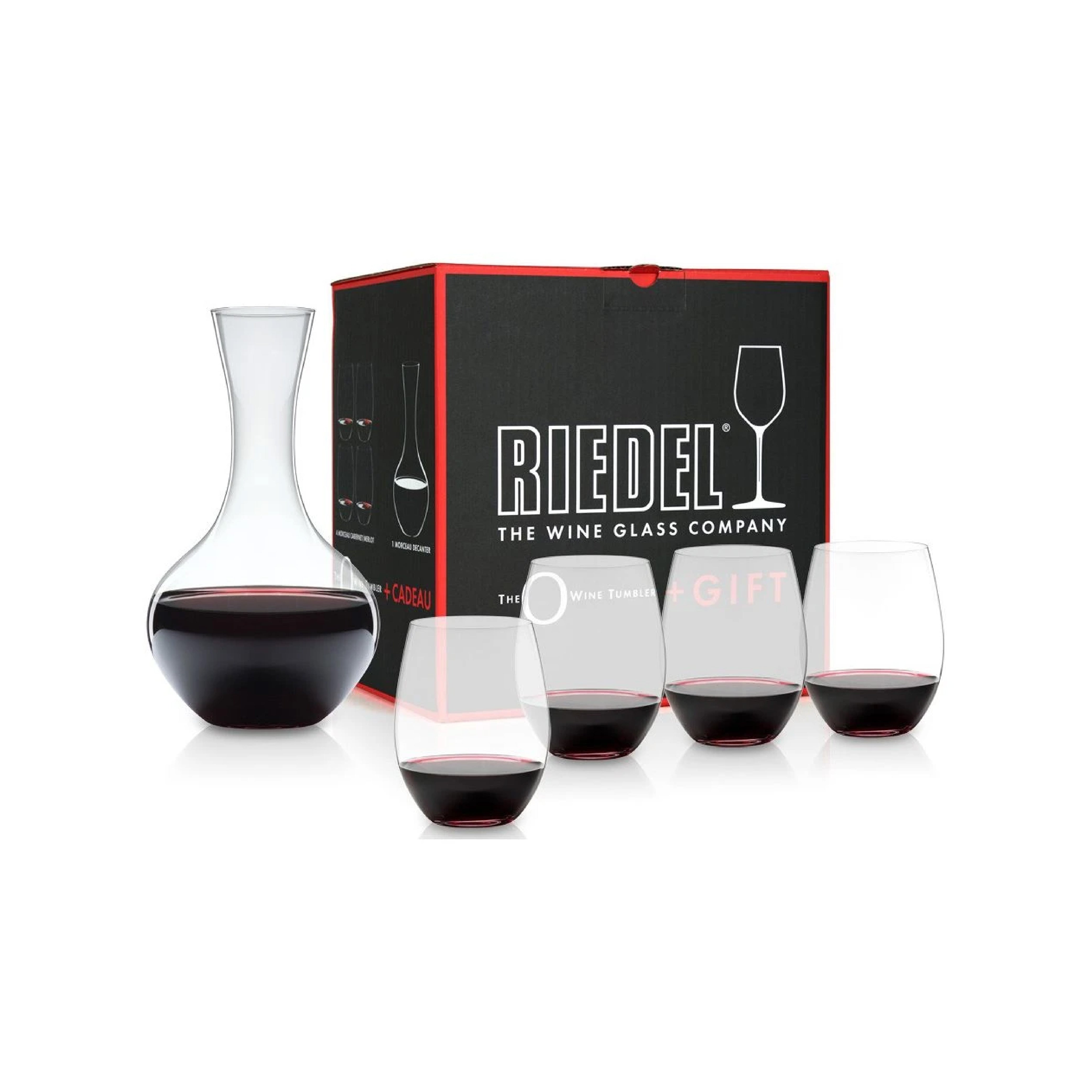 RIEDEL 'O' SET 4 COPAS MÁS DECANTADOR