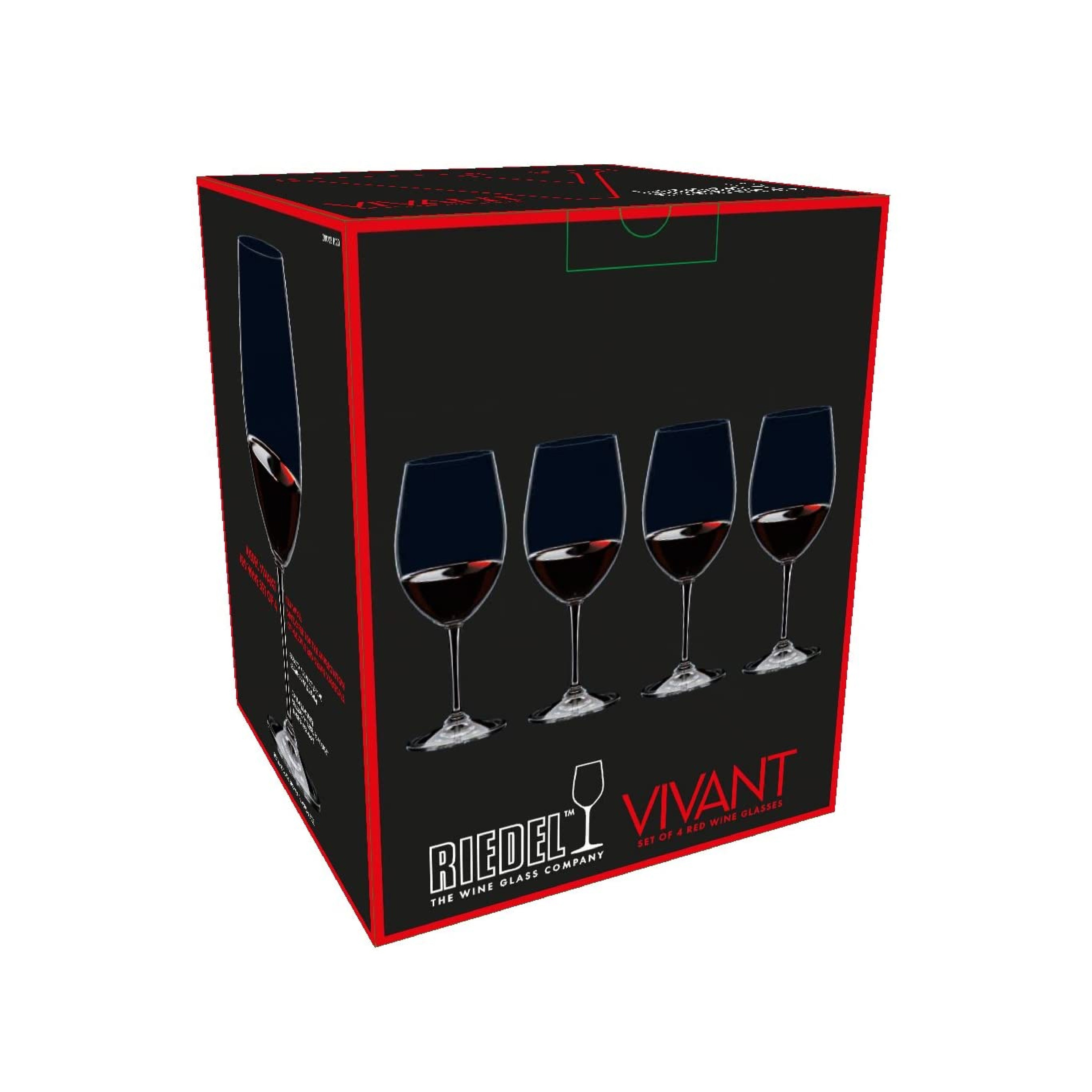 RIEDEL VIVANT SET 4 COPAS VINO TINTO
