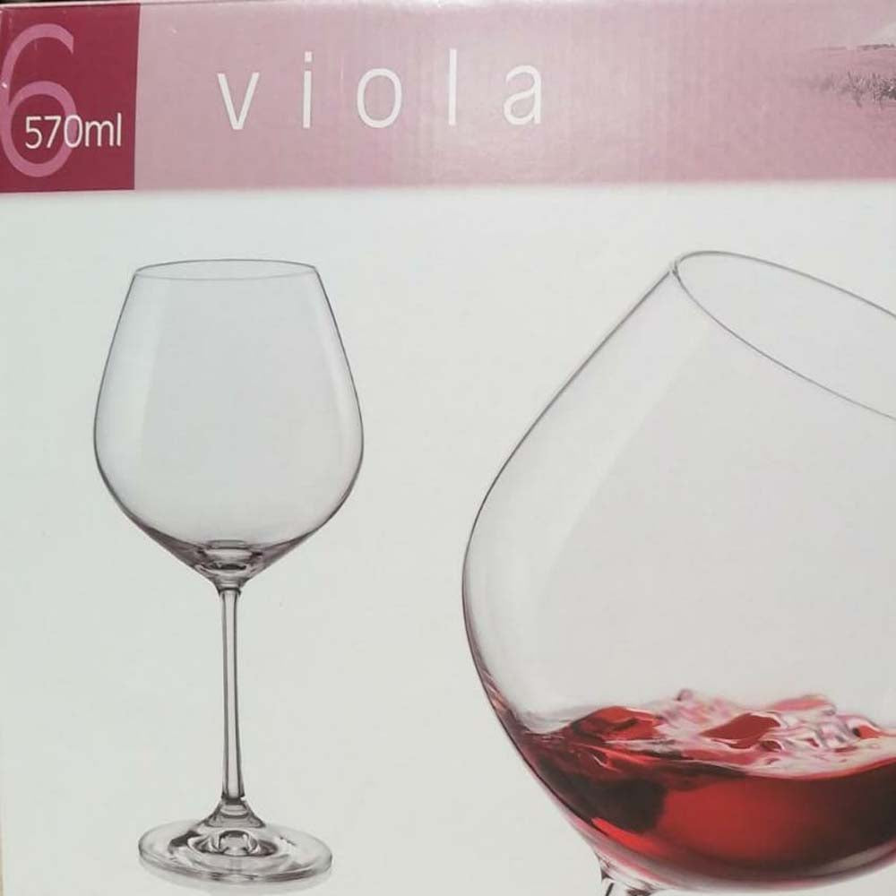 CRYSTALEX: SET 6 COPAS SPRITZ VIOLA