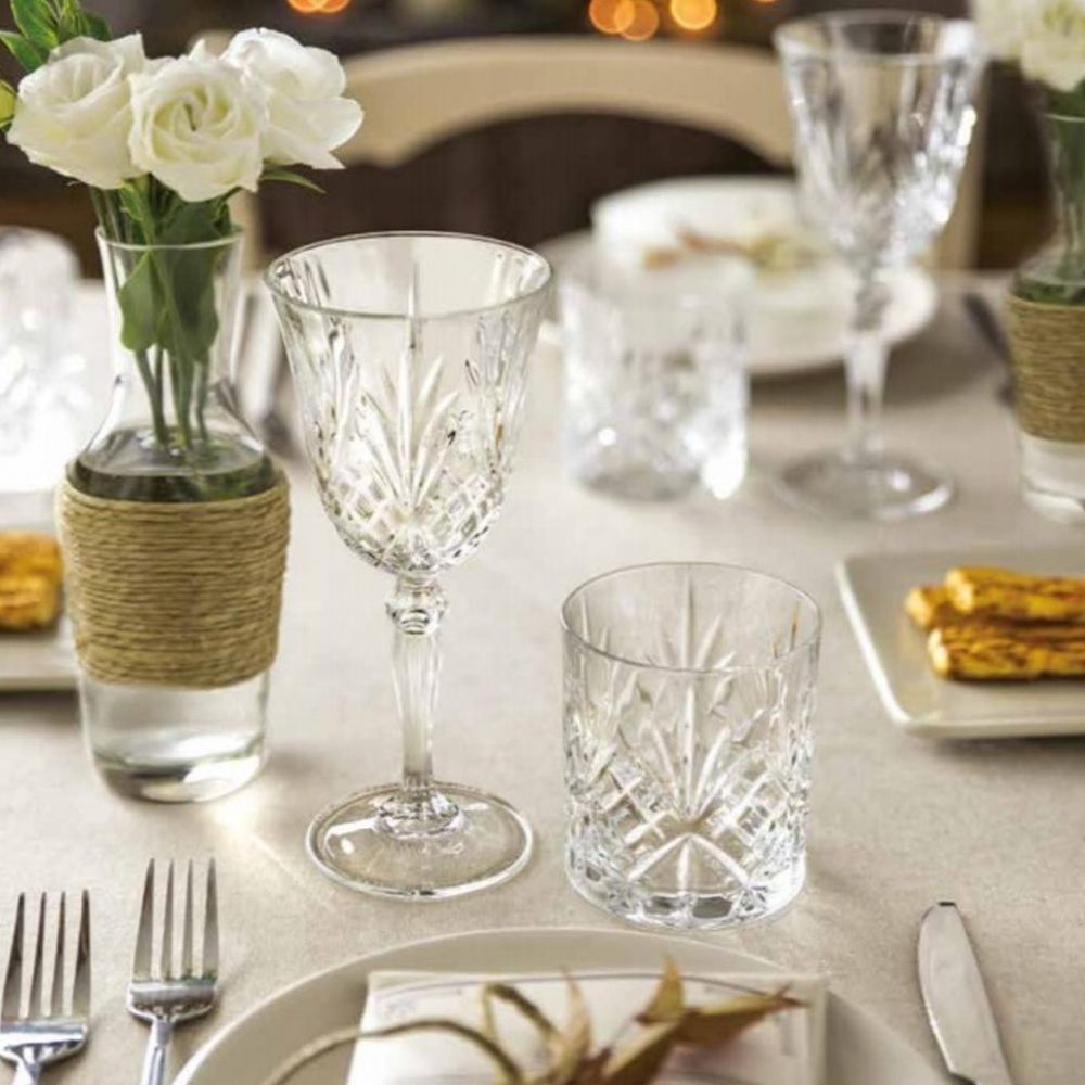 RCR SET 6 COPAS BLANCO MELODIA